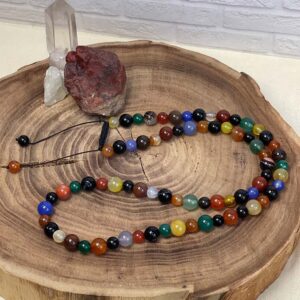 colorful agate necklace